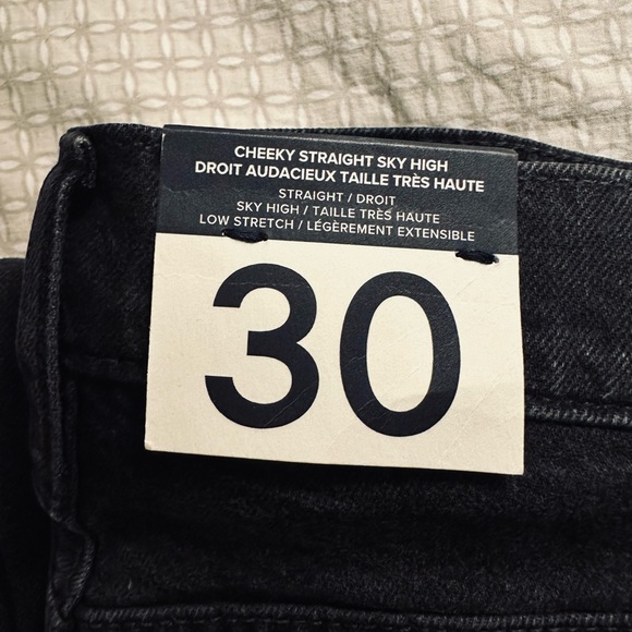 Gap High Rise Jeans Black - size 30 - Picture 4 of 5